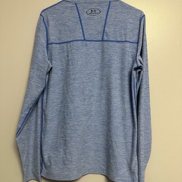 Under Armour Blue Long Sleeve Tee with Crew Neck - Picture 4 of 4